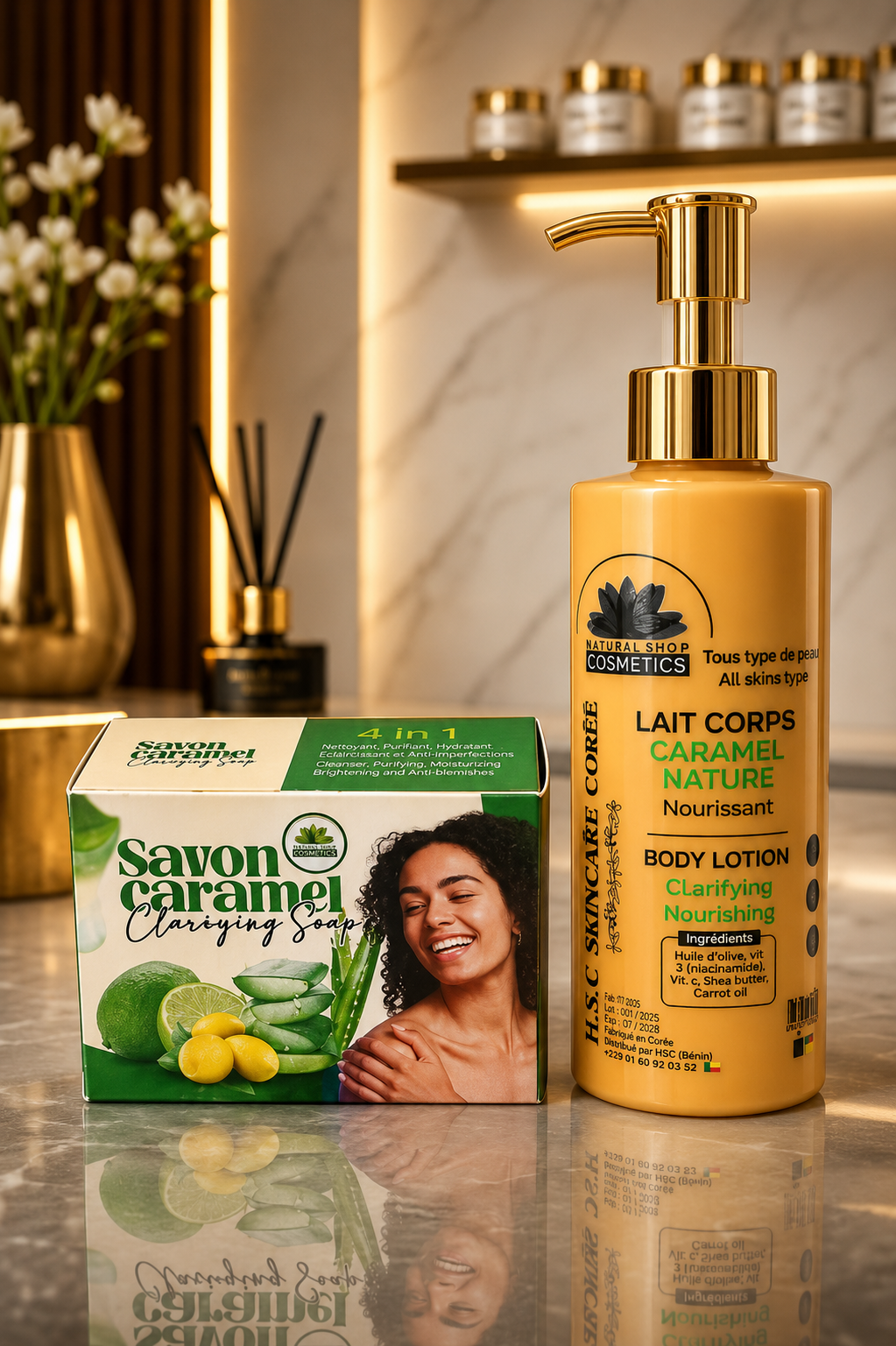Mini Gamme Caramel Visage Et Corps